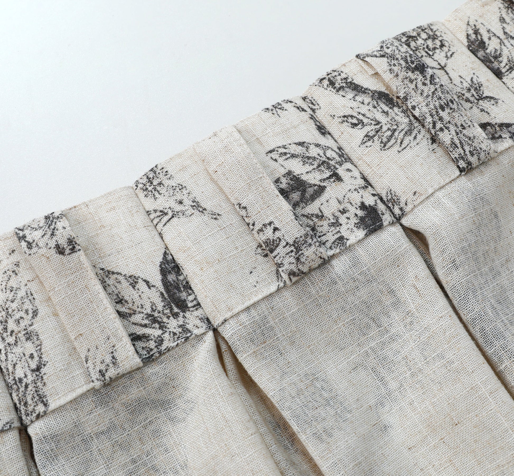 Curtains - Peacock Pinch Pleated Curtains (2 Panels)