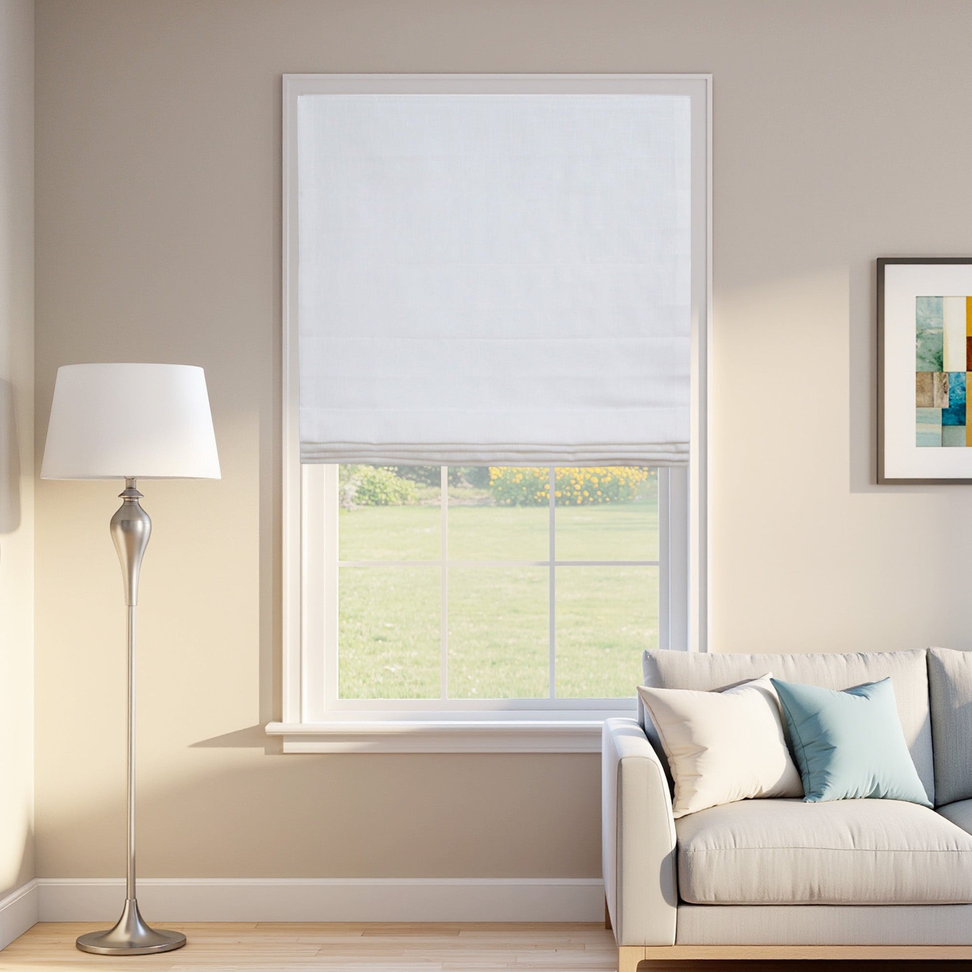 Linen Bliss Roman Shades