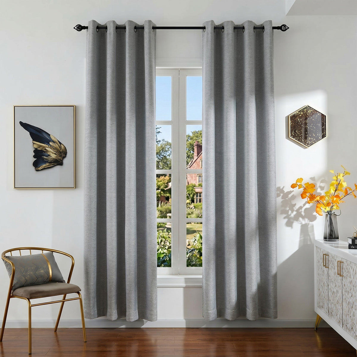 Blackout Curtains - Belmar Grommet Panel 2 Panels