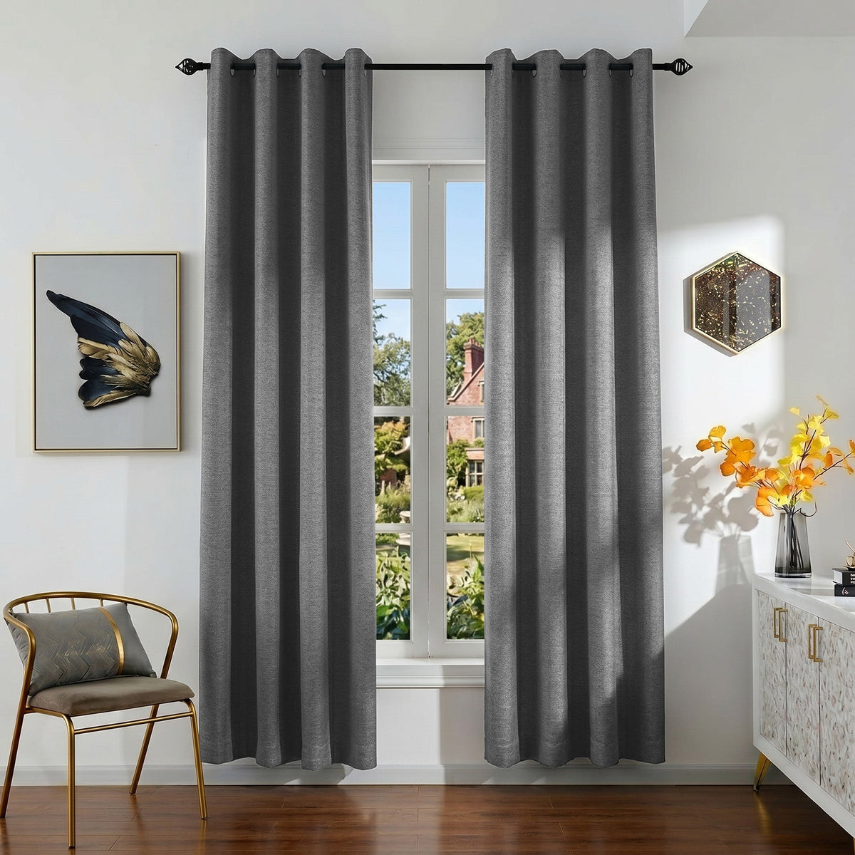 Blackout Curtains - Belmar Grommet Panel 2 Panels