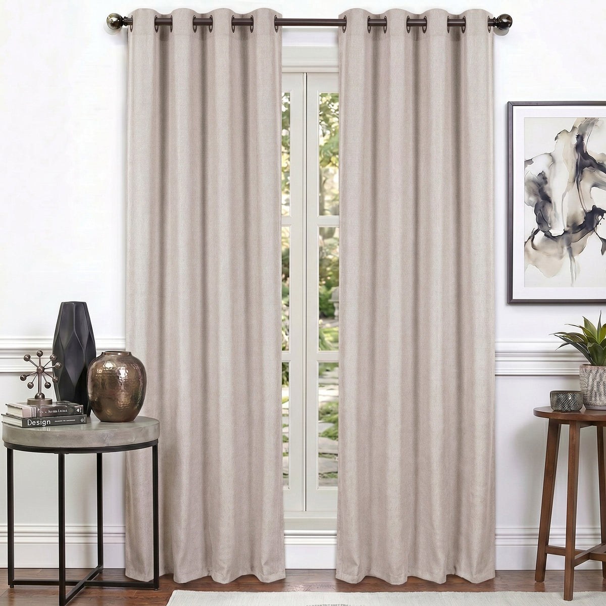 Curtains - Premium Soft Curtain with Cashmere Feel 2 Panels