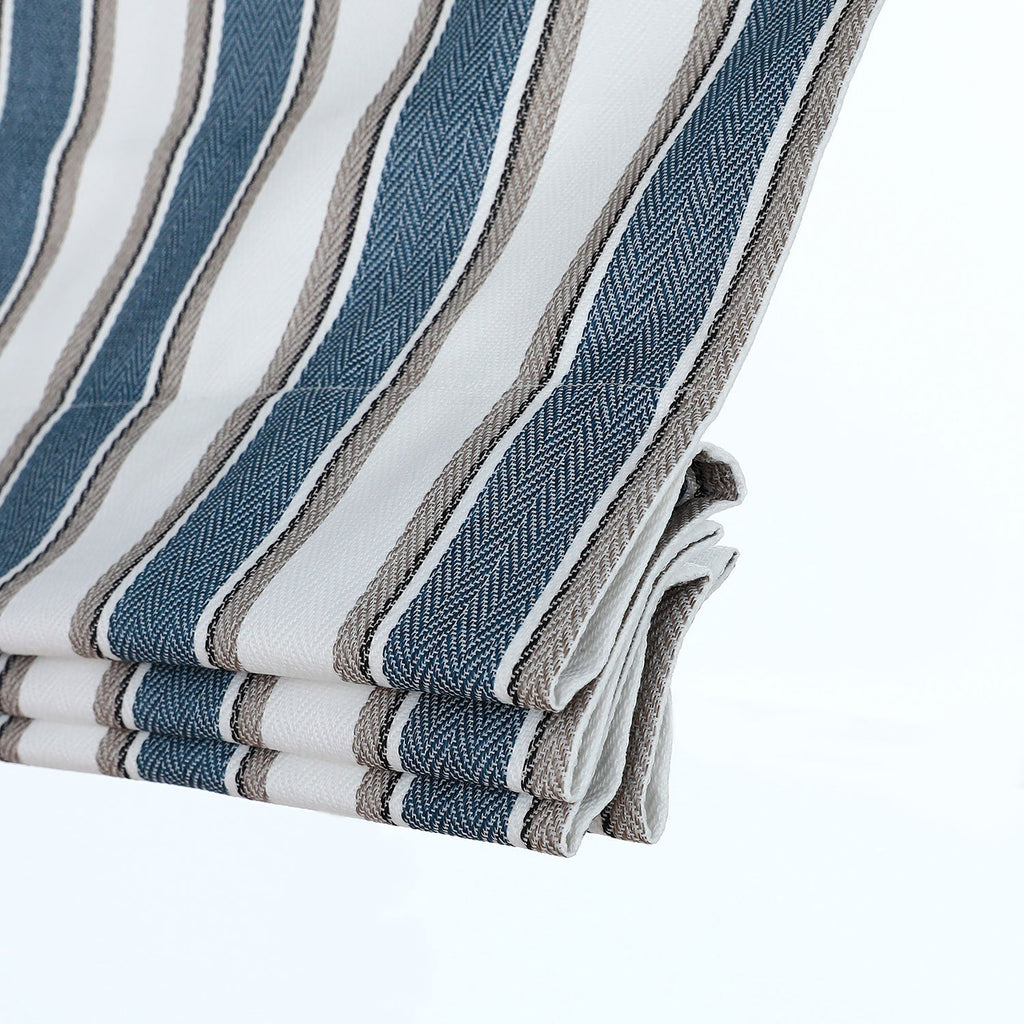 Polyester Brighton Room Darkening Stripe Roman Blind