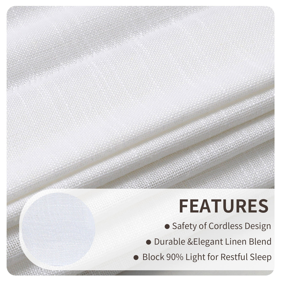 Linen Bliss Roman Shades