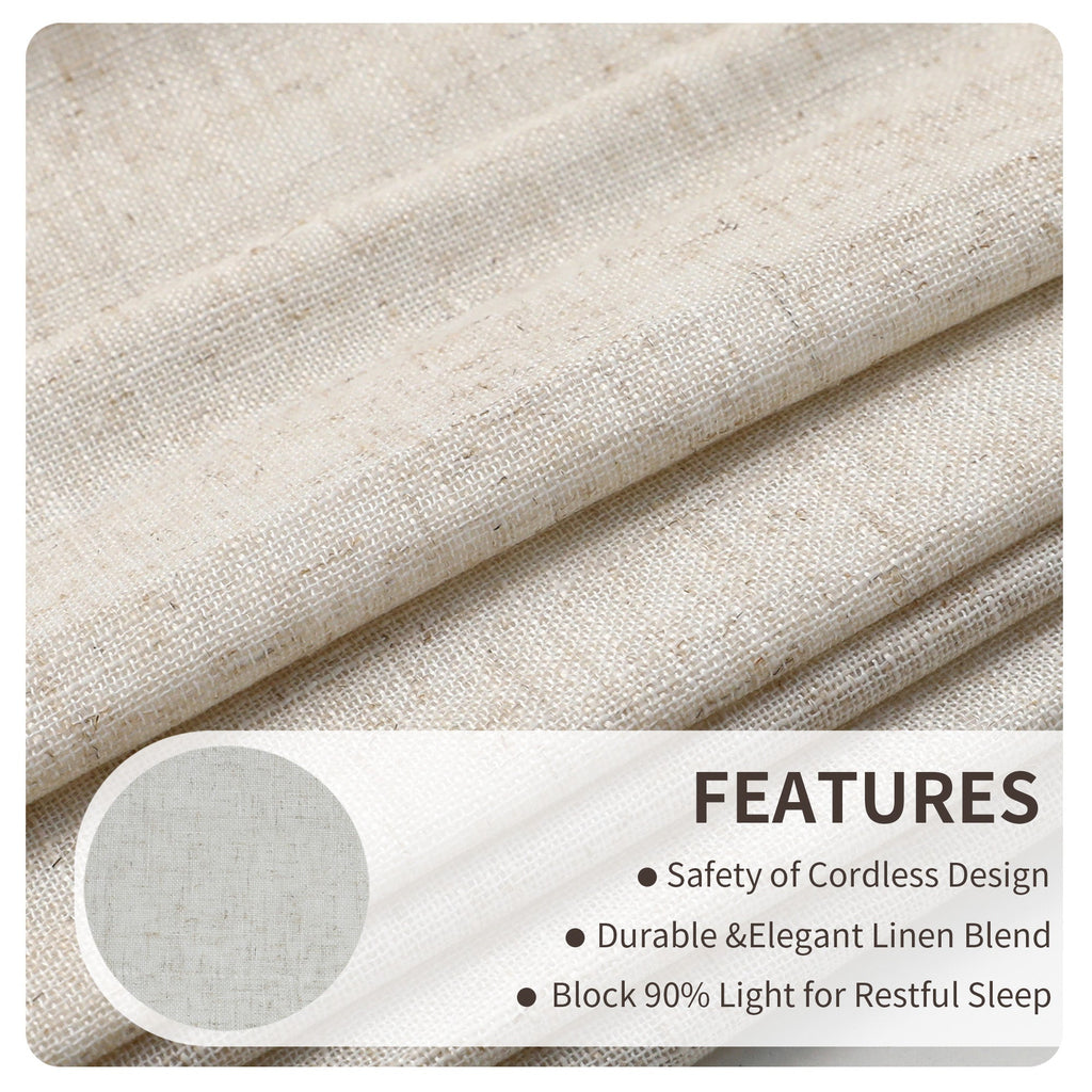 Linen Bliss Roman Shades