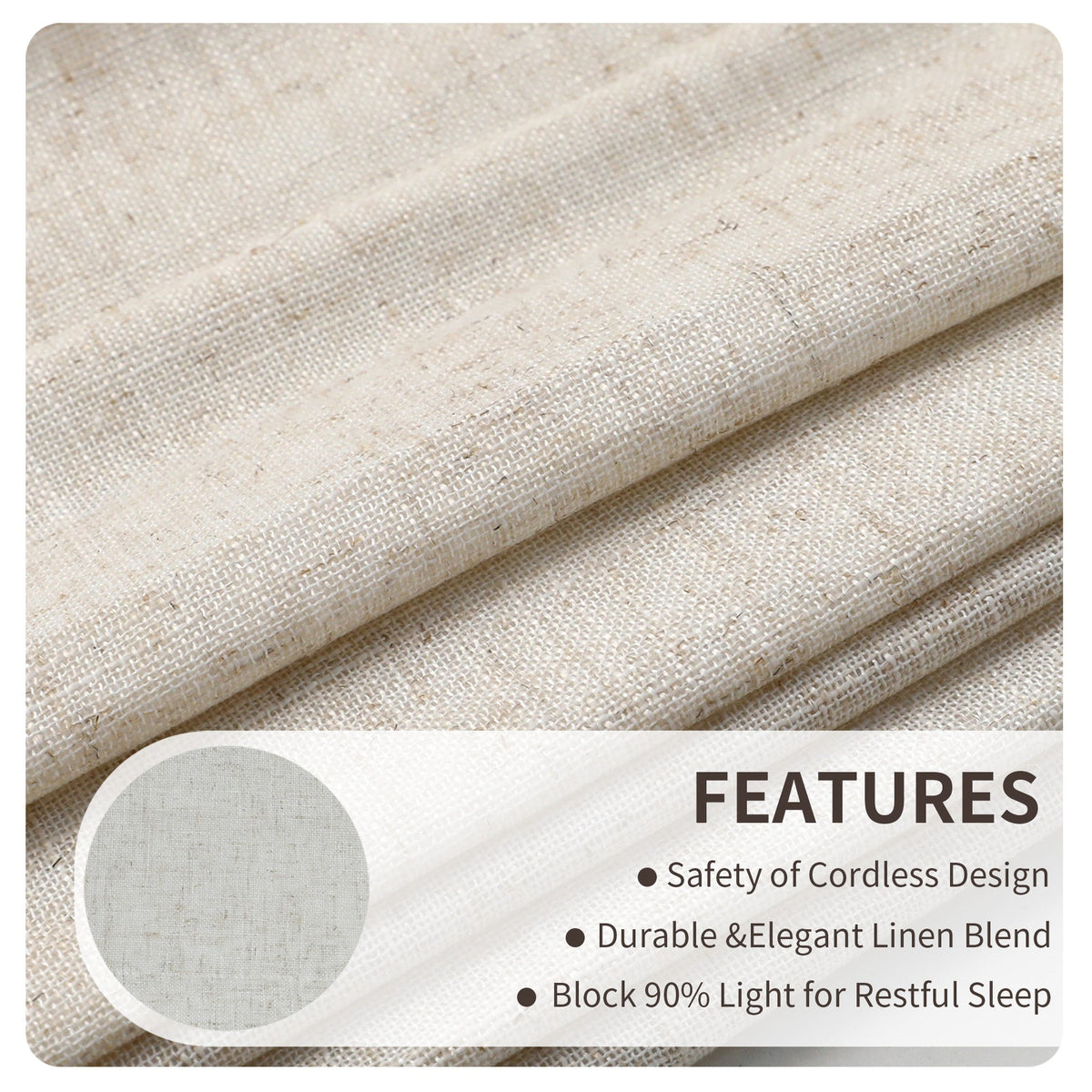 Linen Bliss Roman Shades