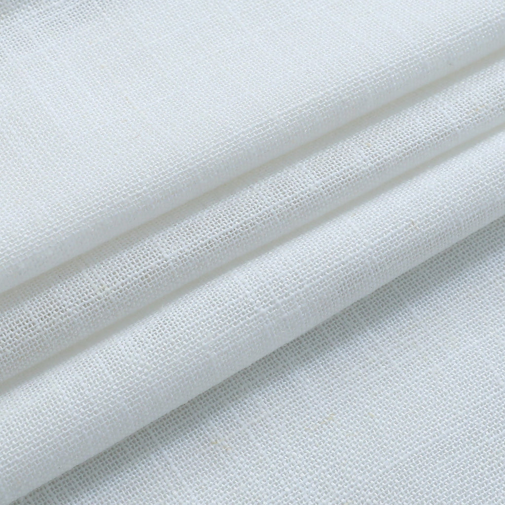 Linen Relaxed Roman Shade with Soft Curve