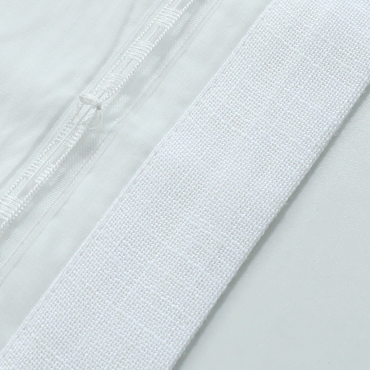 Linen Relaxed Roman Shade with Soft Curve
