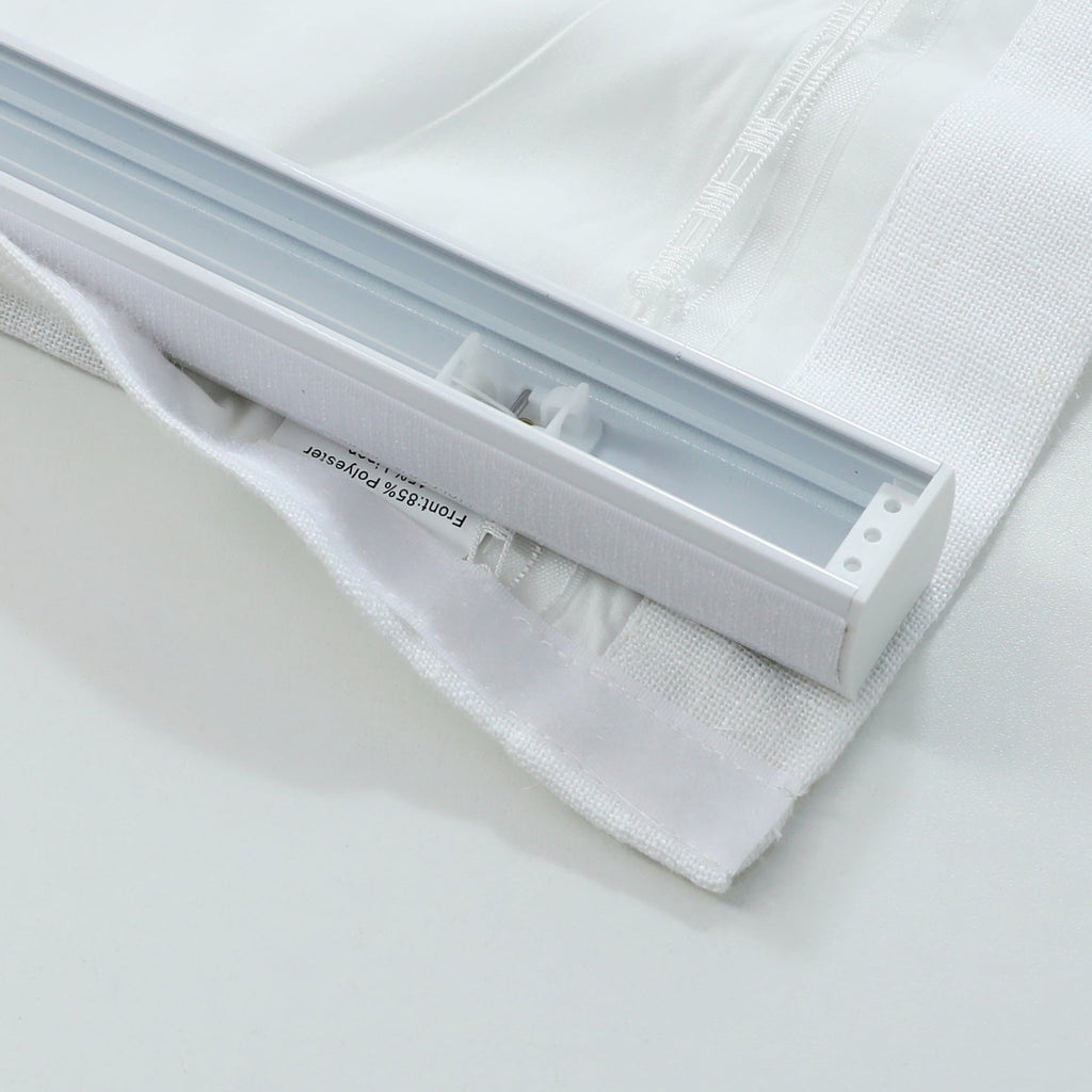 Linen Relaxed Roman Shade with Soft Curve
