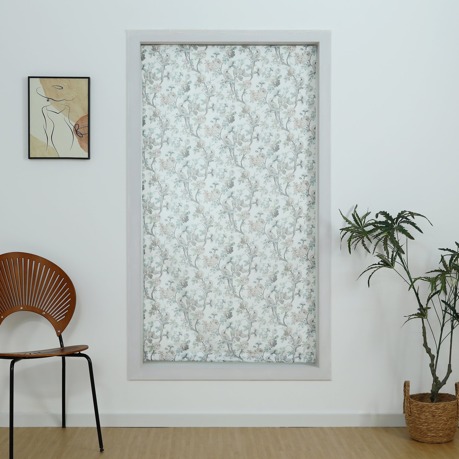 Blossombird Relaxed Roman Shades with Soft Curve