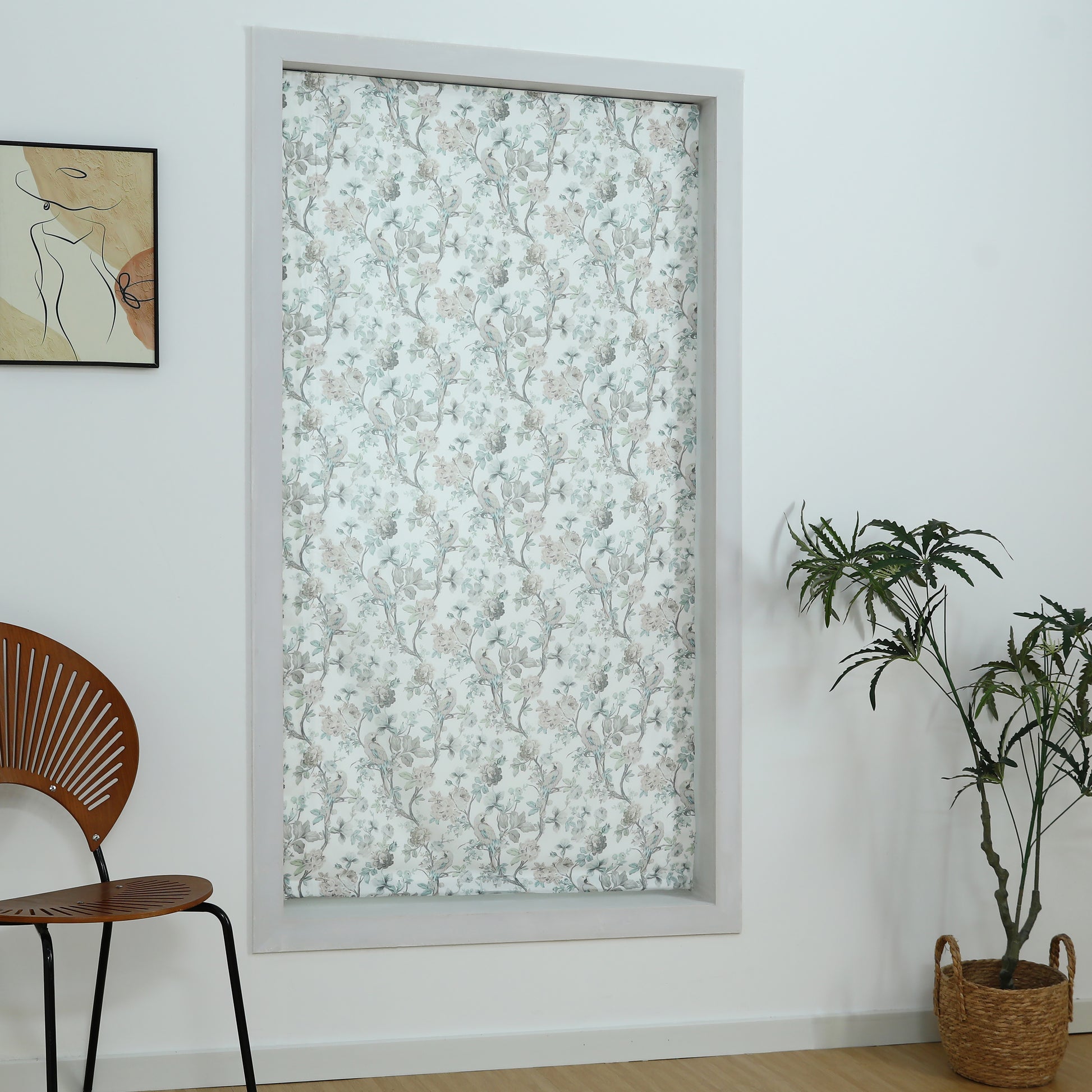 Blossombird Relaxed Roman Shades with Soft Curve