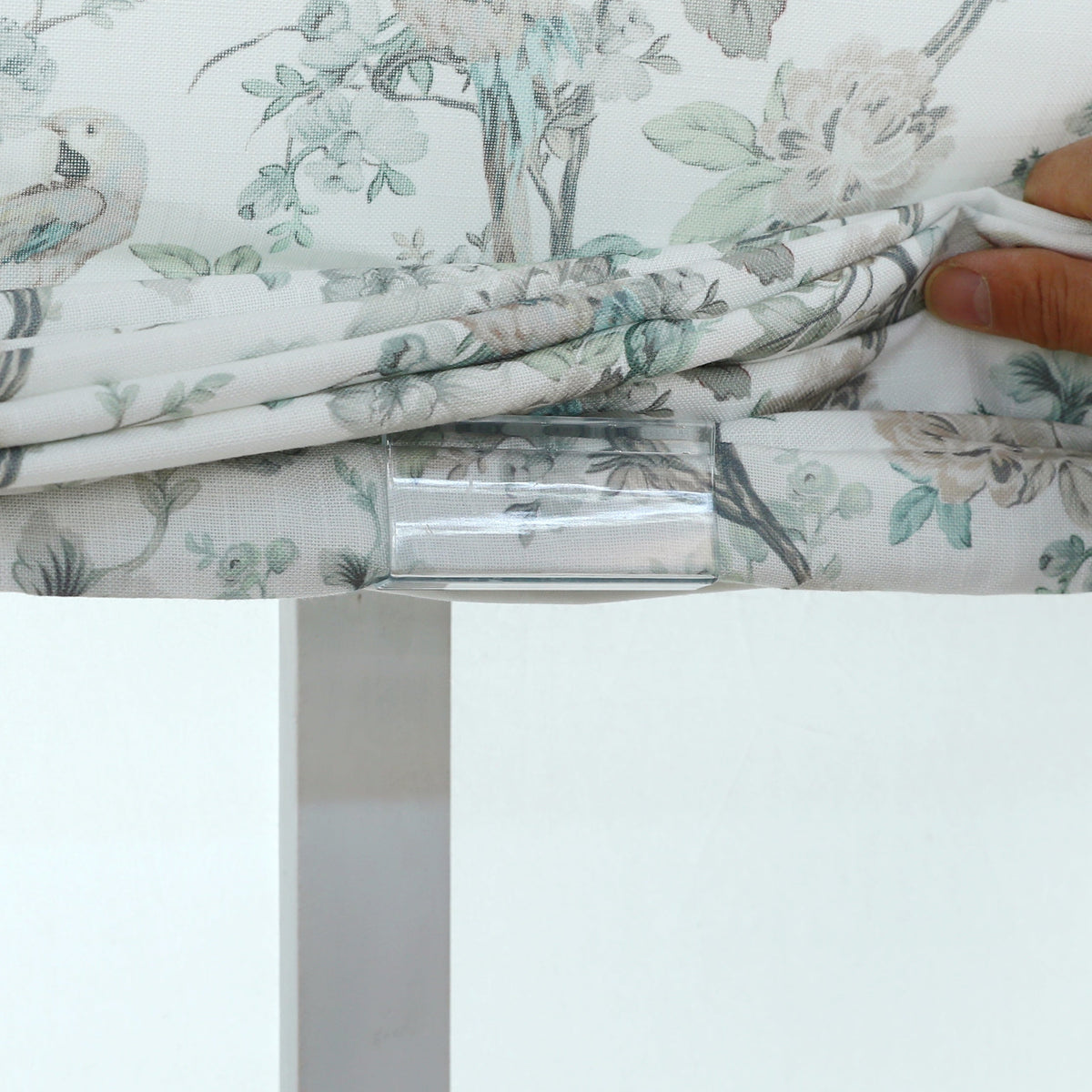 Blossombird Relaxed Roman Shades with Soft Curve, Light Filtering Blinds, Cordless Lift