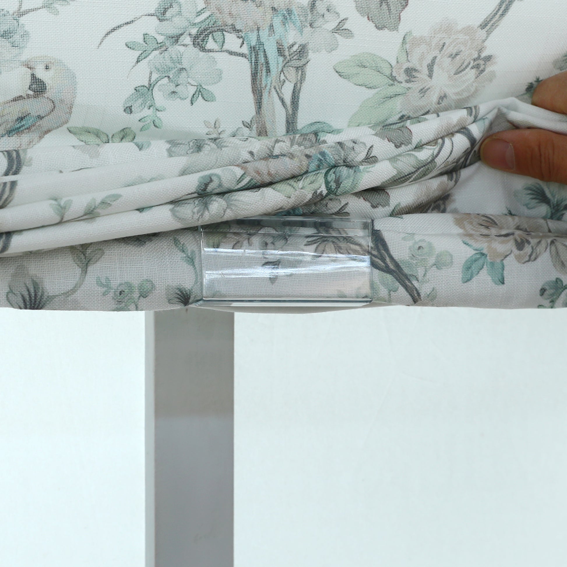 Blossombird Relaxed Roman Shades with Soft Curve