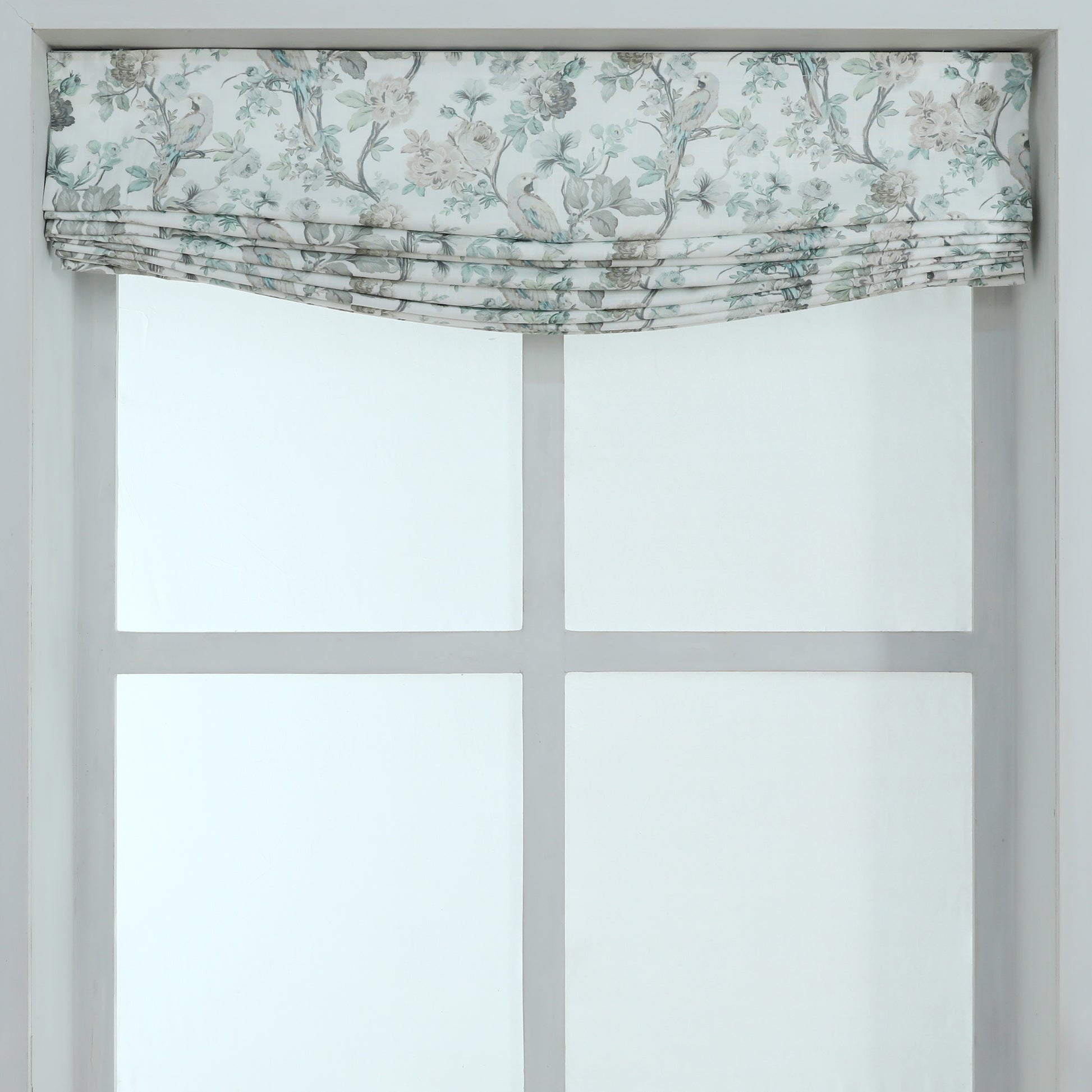 Blossombird Relaxed Roman Shades with Soft Curve