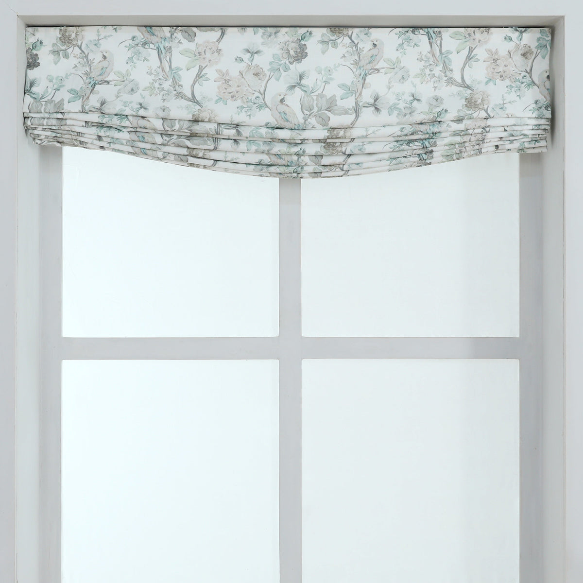 Blossombird Relaxed Roman Shades with Soft Curve, Light Filtering Blinds, Cordless Lift