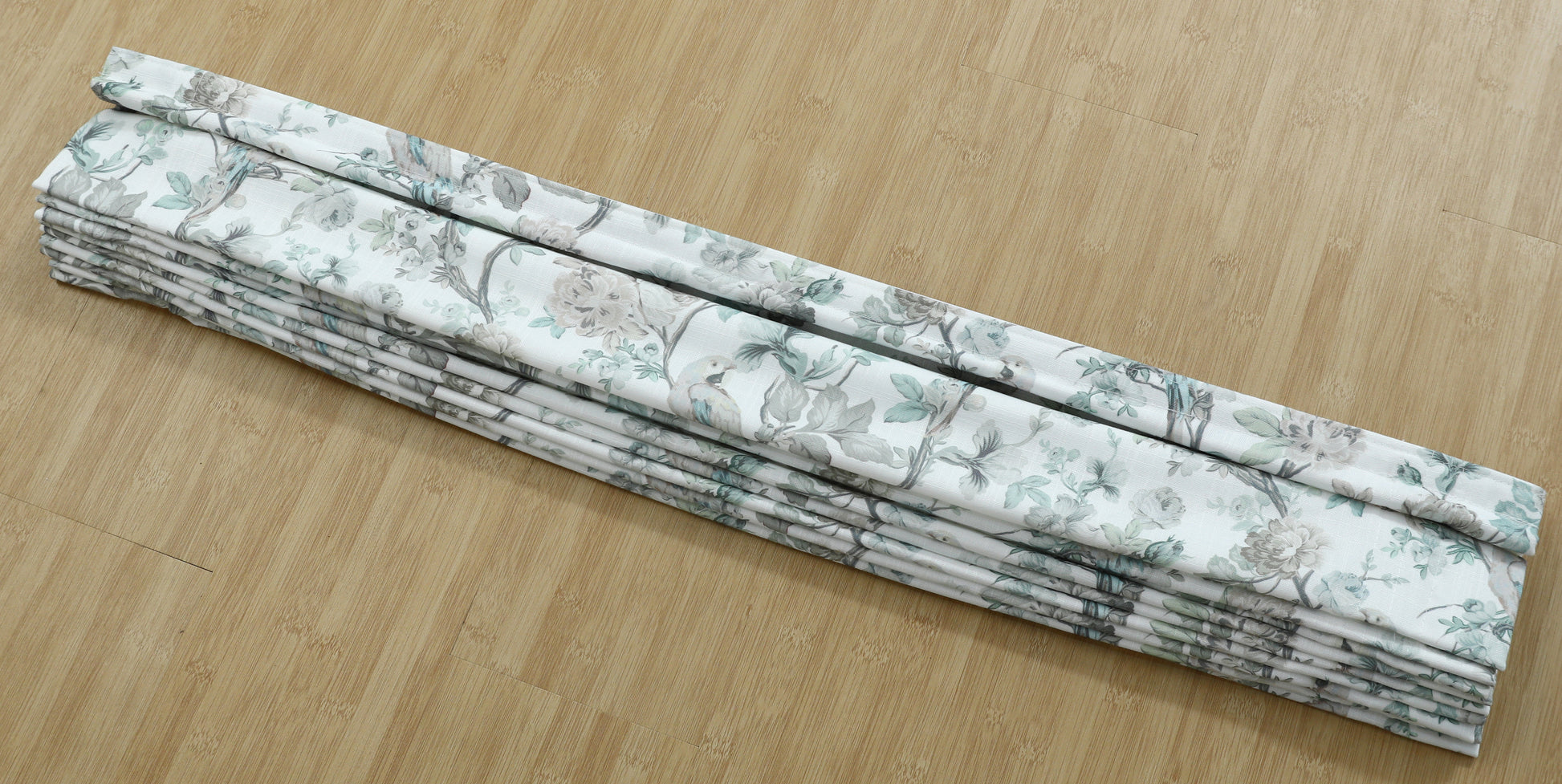 Blossombird Relaxed Roman Shades with Soft Curve