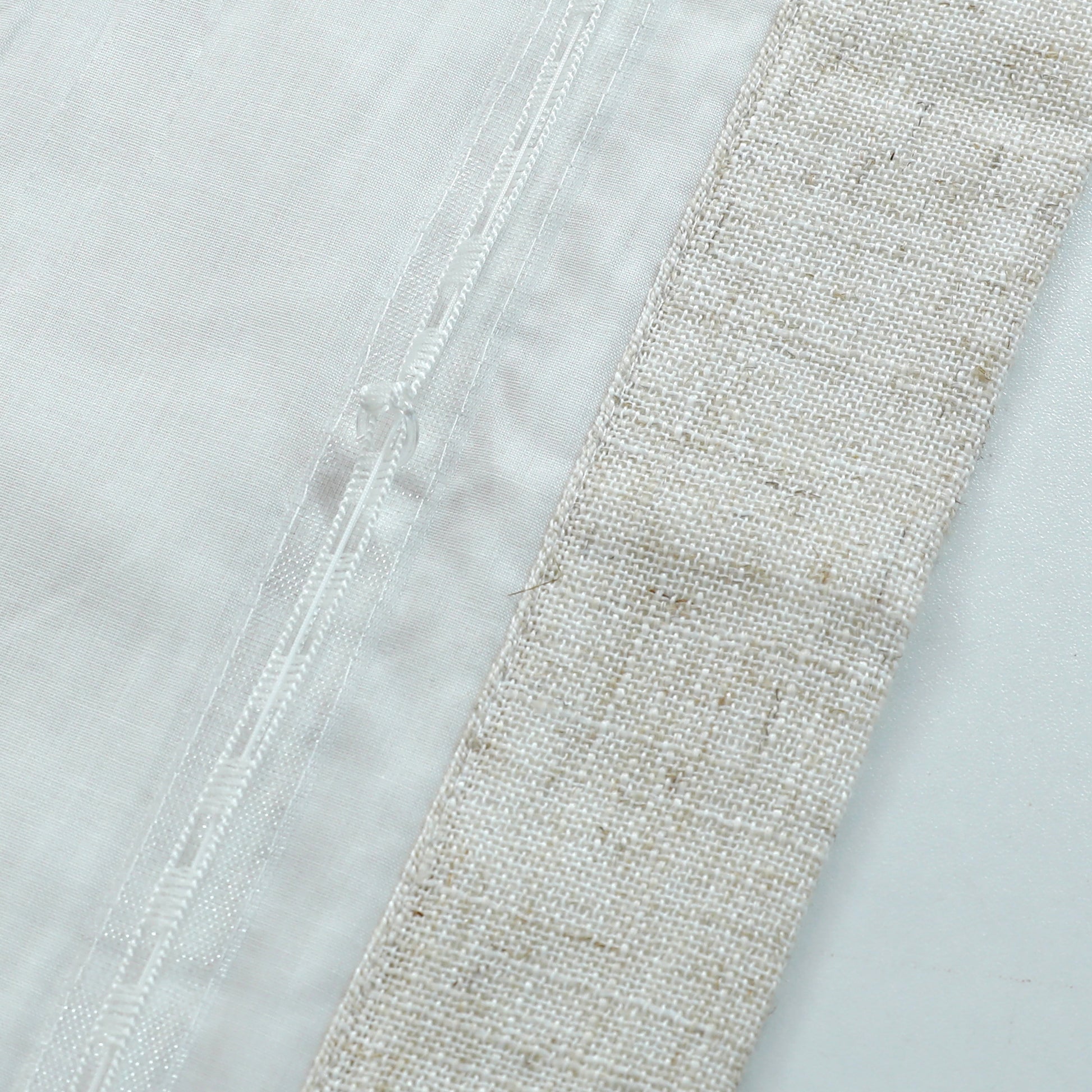 Linen Relaxed Roman Shade with Soft Curve
