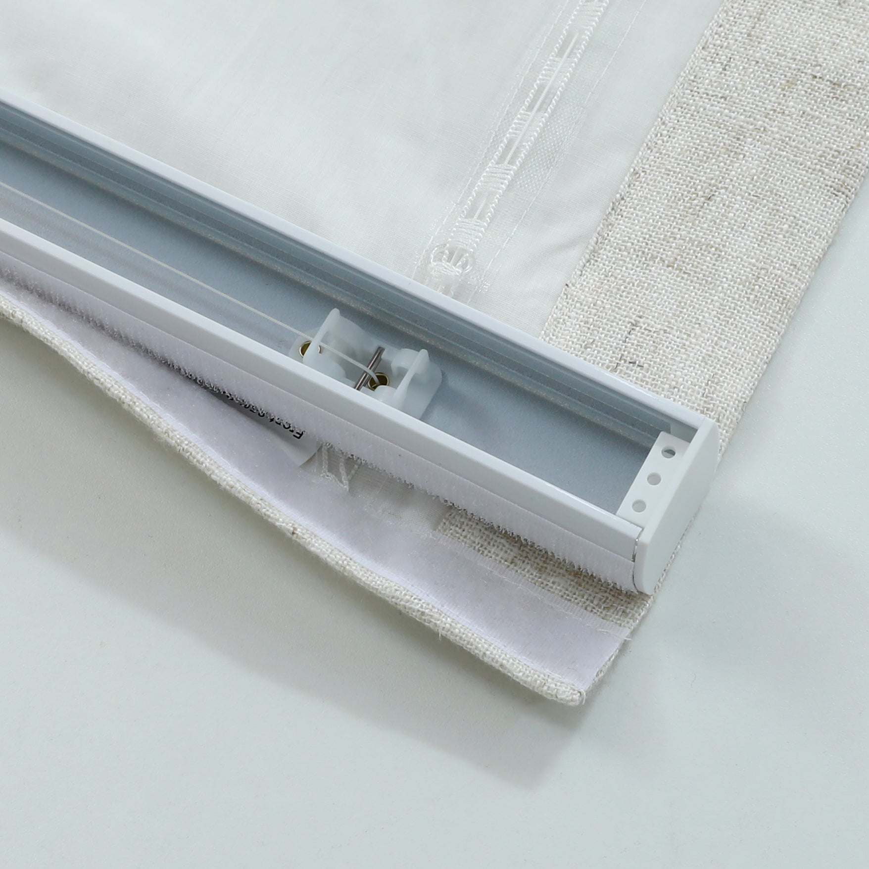 Linen Relaxed Roman Shade with Soft Curve