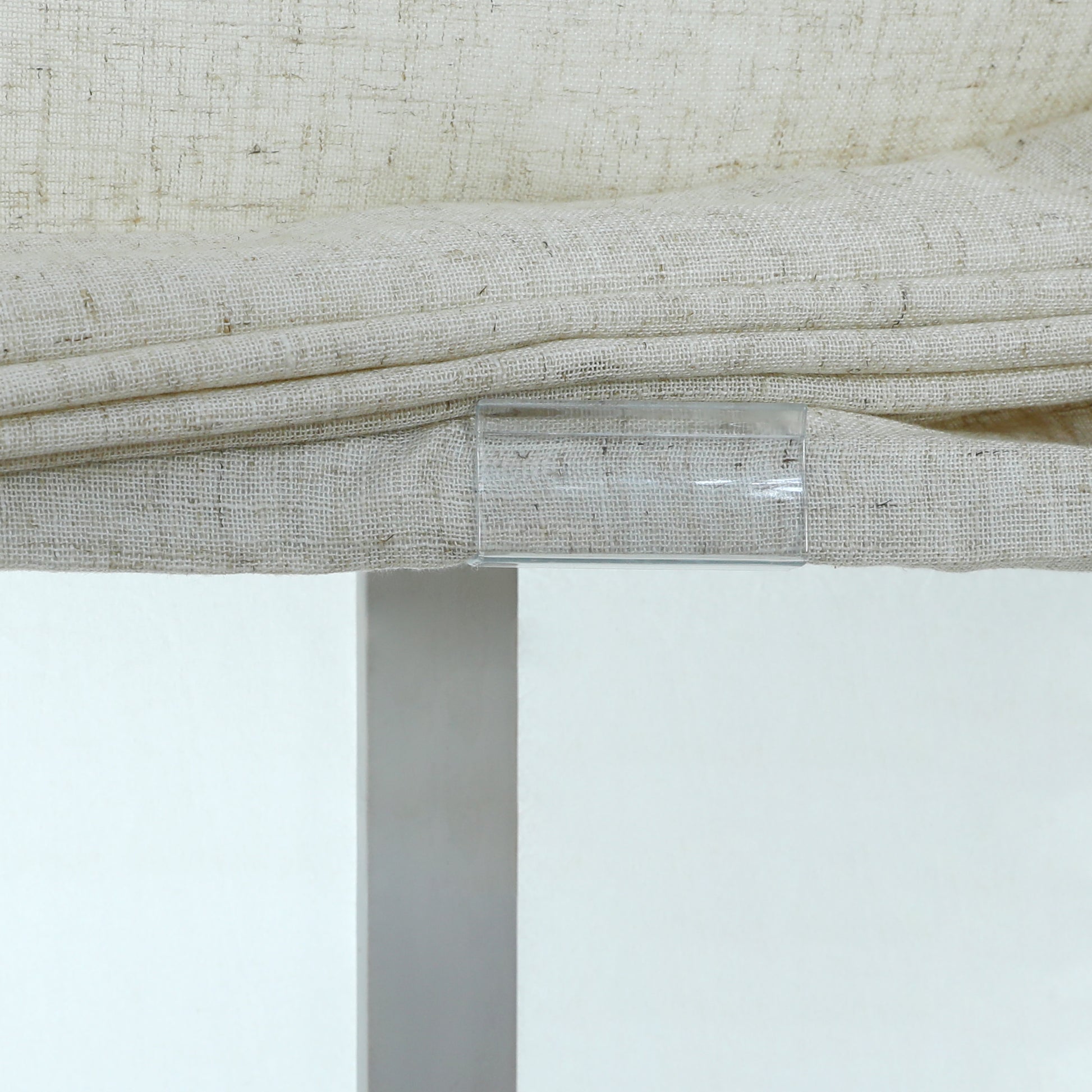 Linen Relaxed Roman Shade with Soft Curve