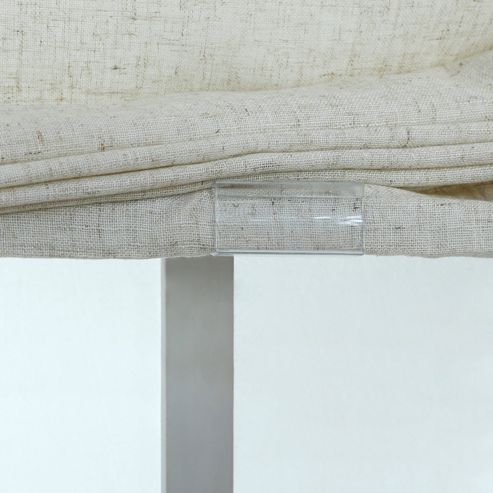 Linen Relaxed Roman Shade with Soft Curve