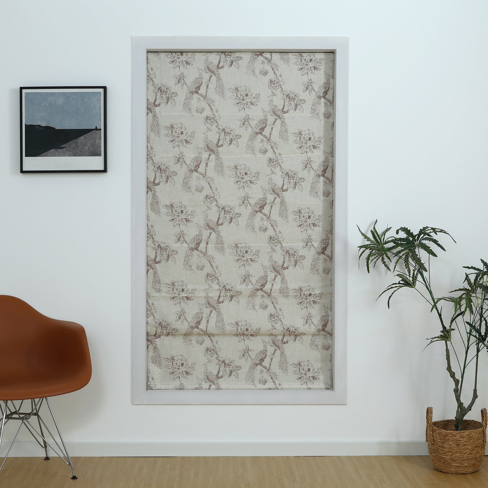 Peacock Cordless Roman Shade