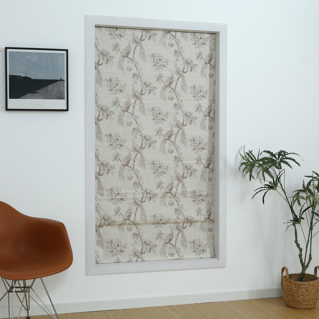 Peacock Cordless Roman Shade