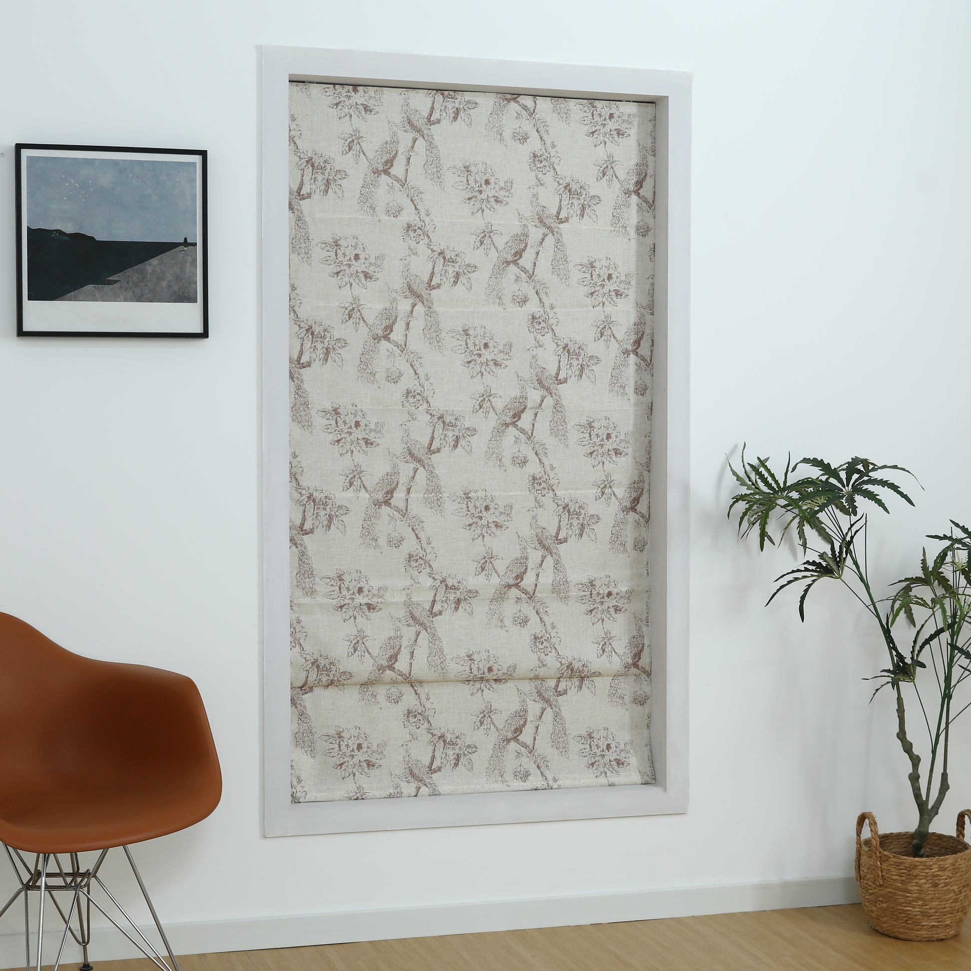 Peacock Cordless Roman Shade