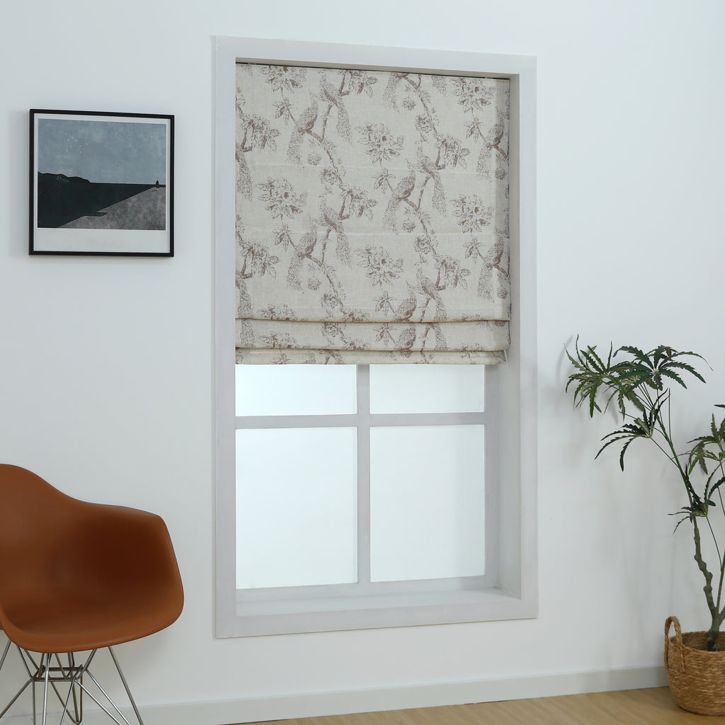 Peacock Cordless Roman Shade