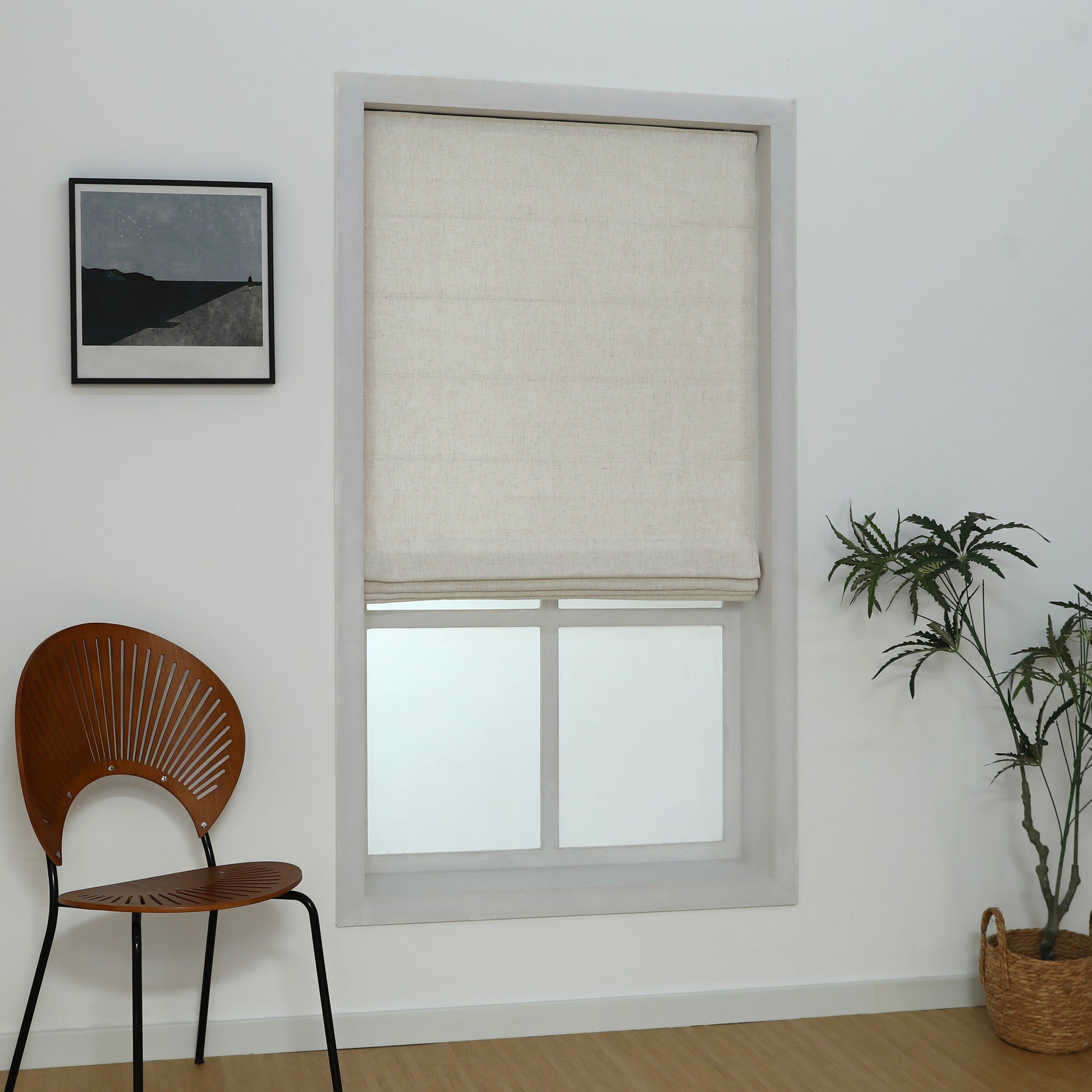 Linen Allure Roman Shade