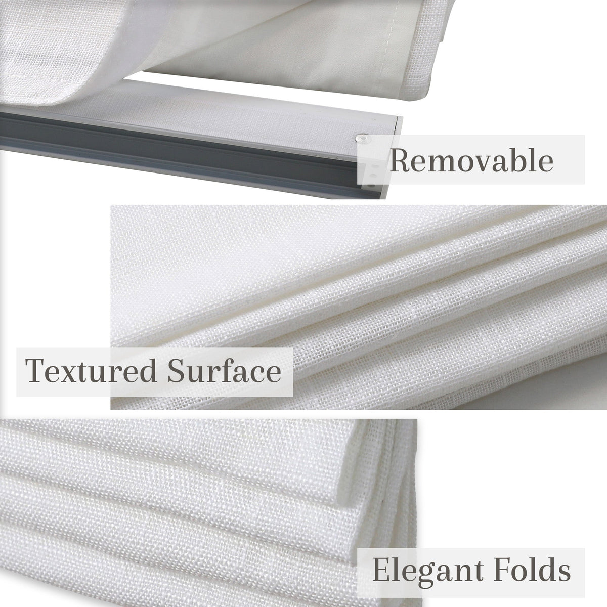 Linen Bliss Roman Shades
