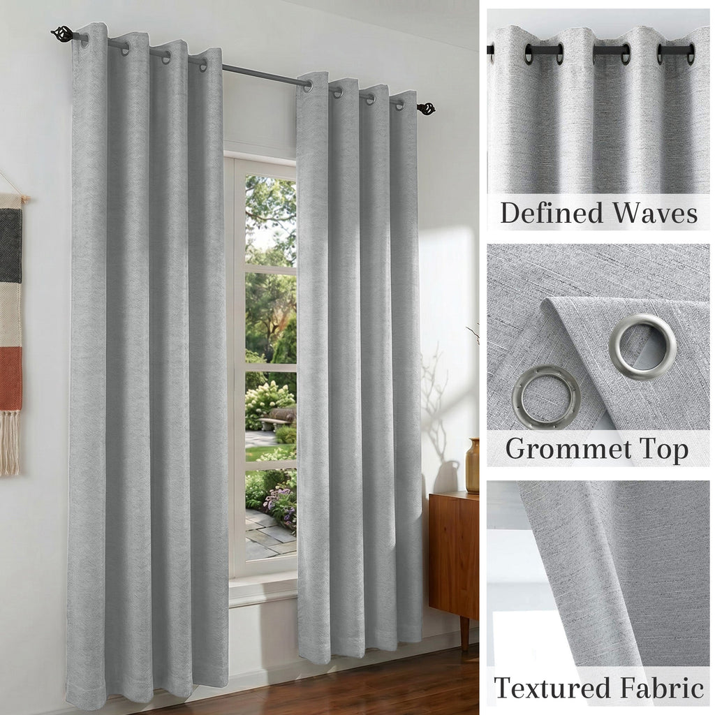 Blackout Curtains - Belmar Grommet Panel 2 Panels