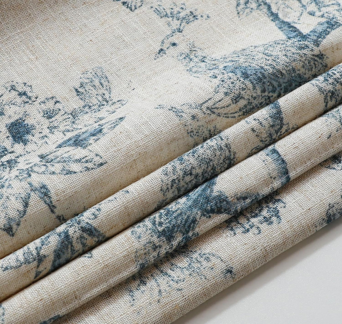 Peacock 100%Blackout Roman Shade Linen Blended