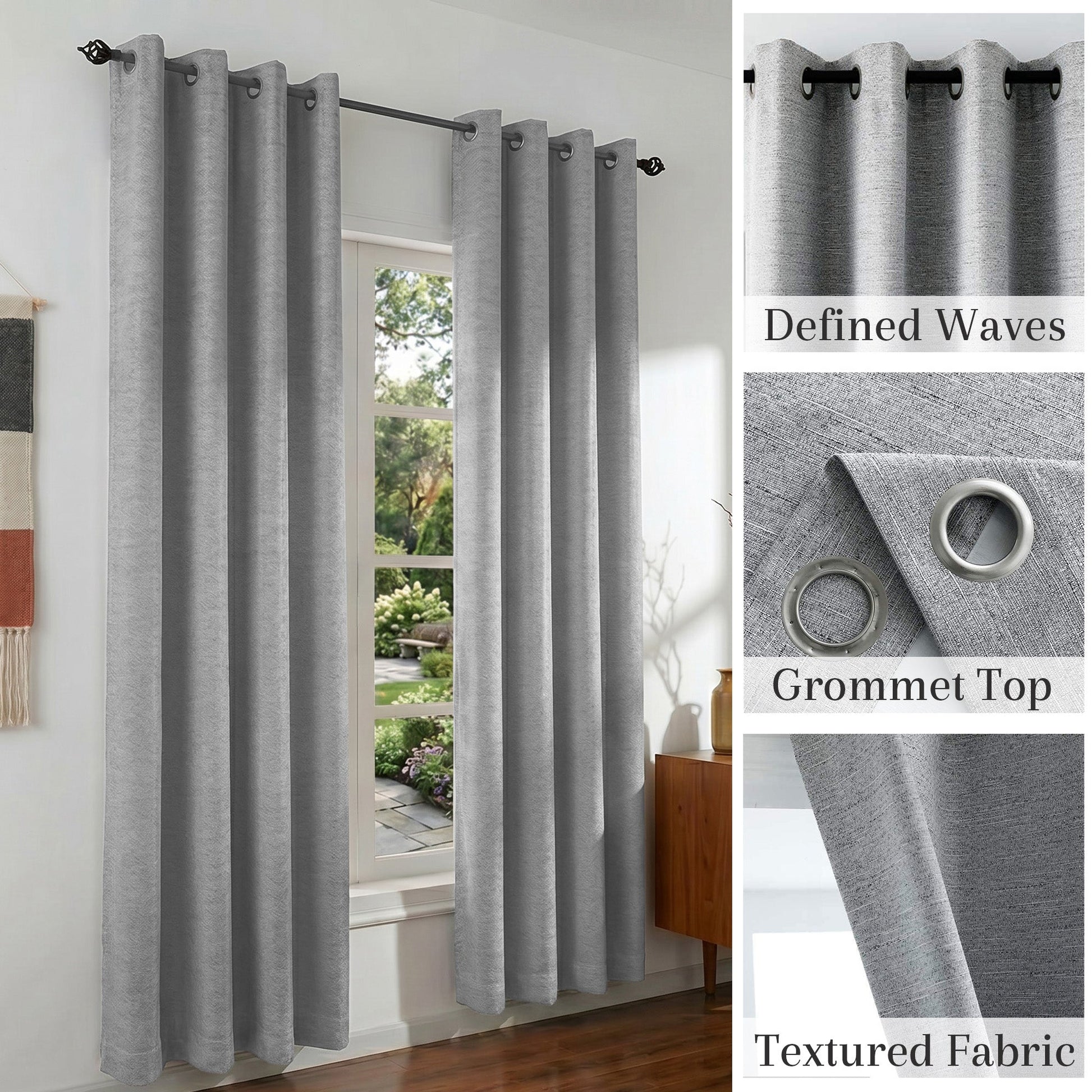 Blackout Curtains - Belmar Grommet Panel 2 Panels