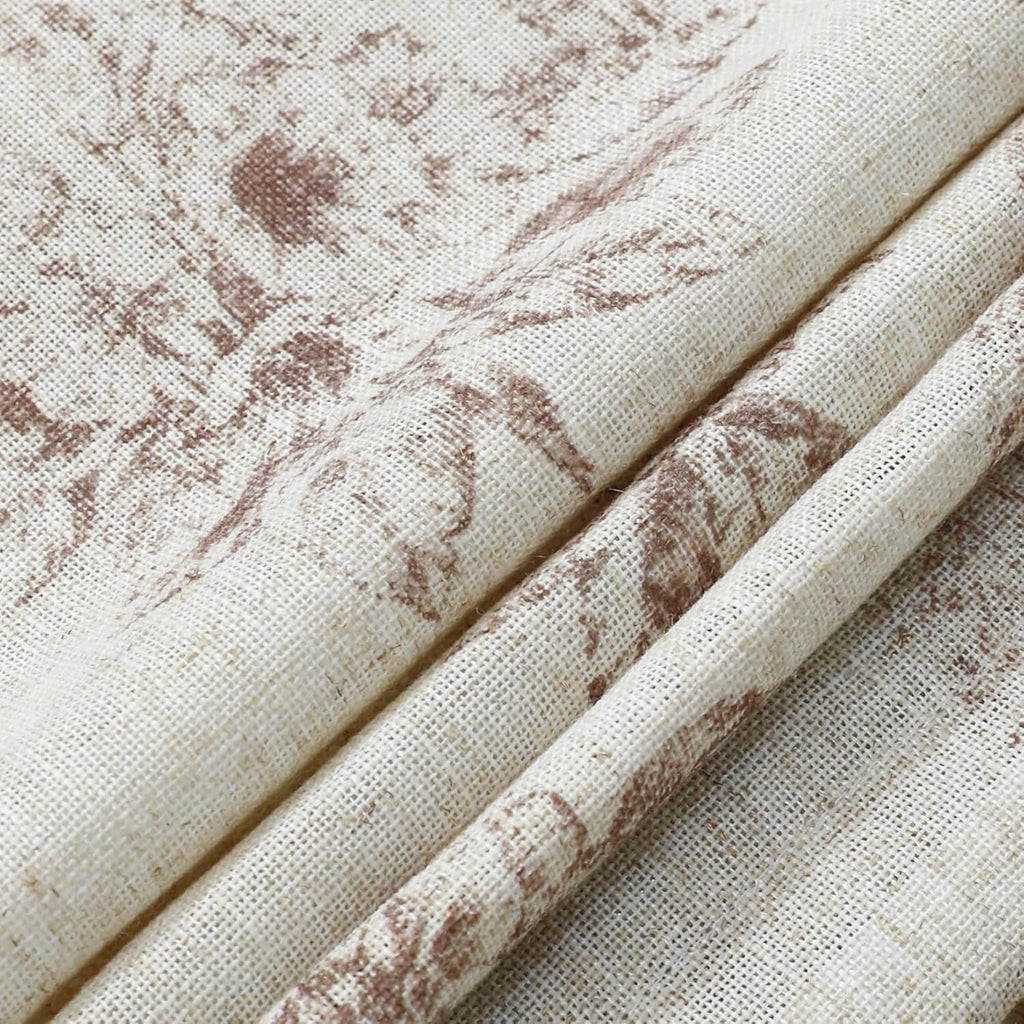 Peacock 100%Blackout Roman Shade Linen Blended