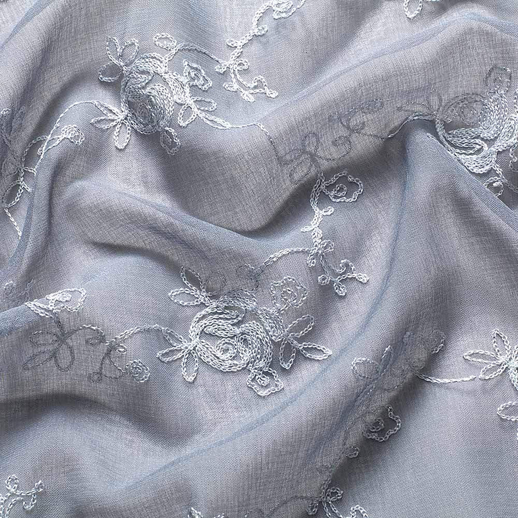 Drapes - Sheer Curtains (Floral Rose Embroidery) 2 Panels