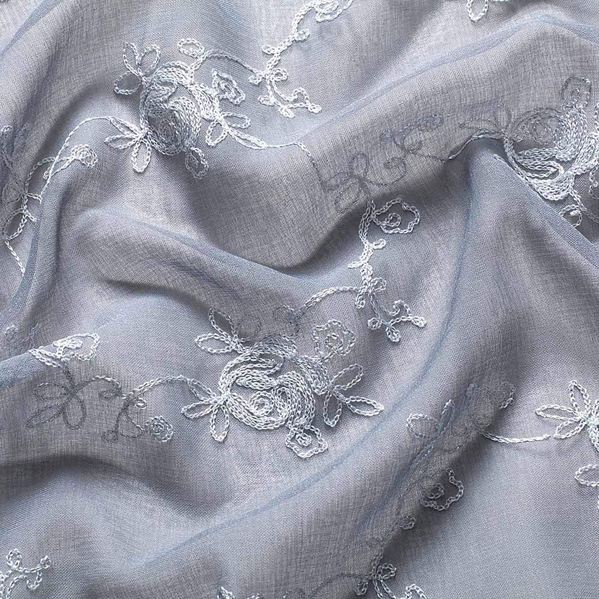 Drapes - Sheer Curtains (Floral Rose Embroidery) 2 Panels