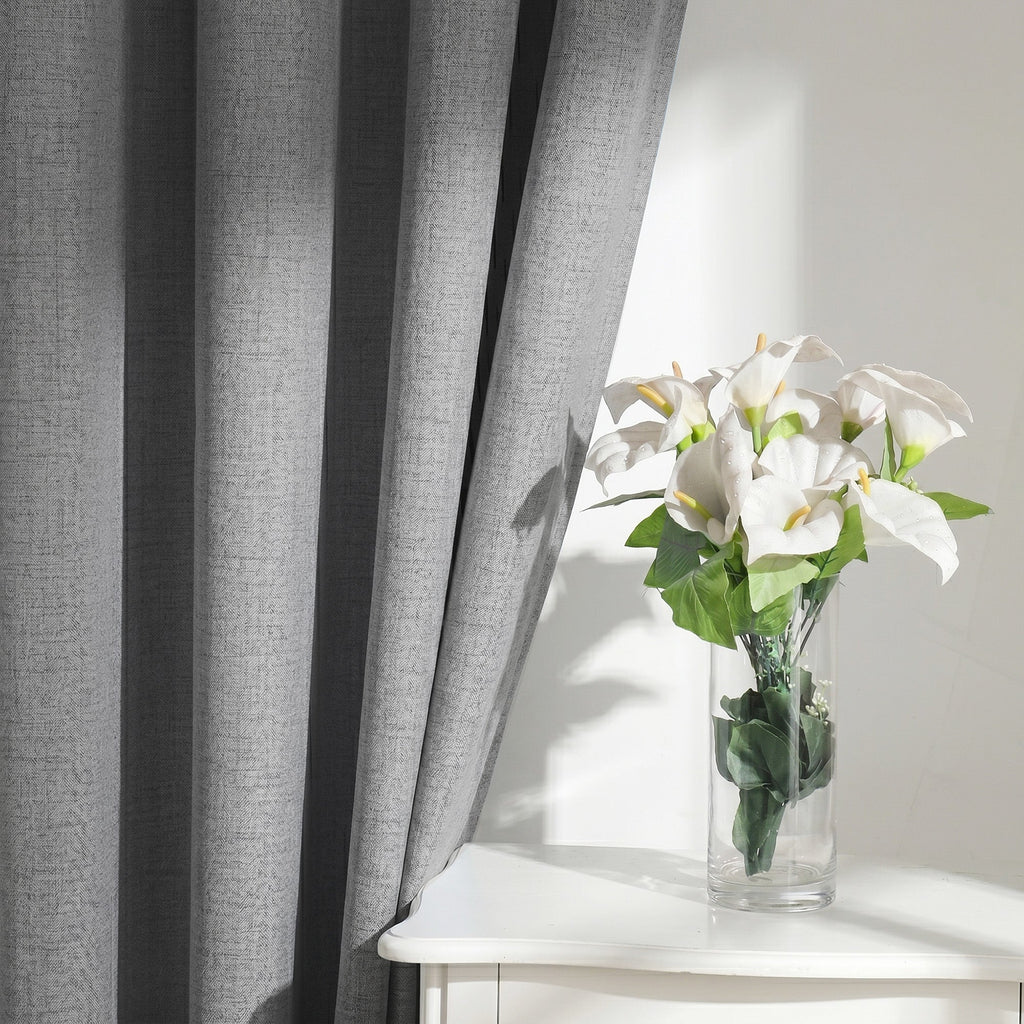 Blackout Curtains - Blackout Fabric with Thermal Lining 2 Panels