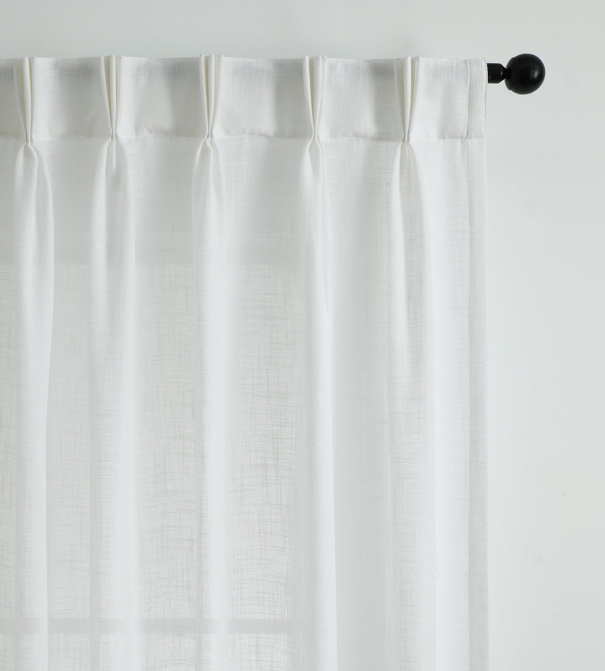 Curtains - Linen Blend Pinch Pleated Curtains (2 Panels)