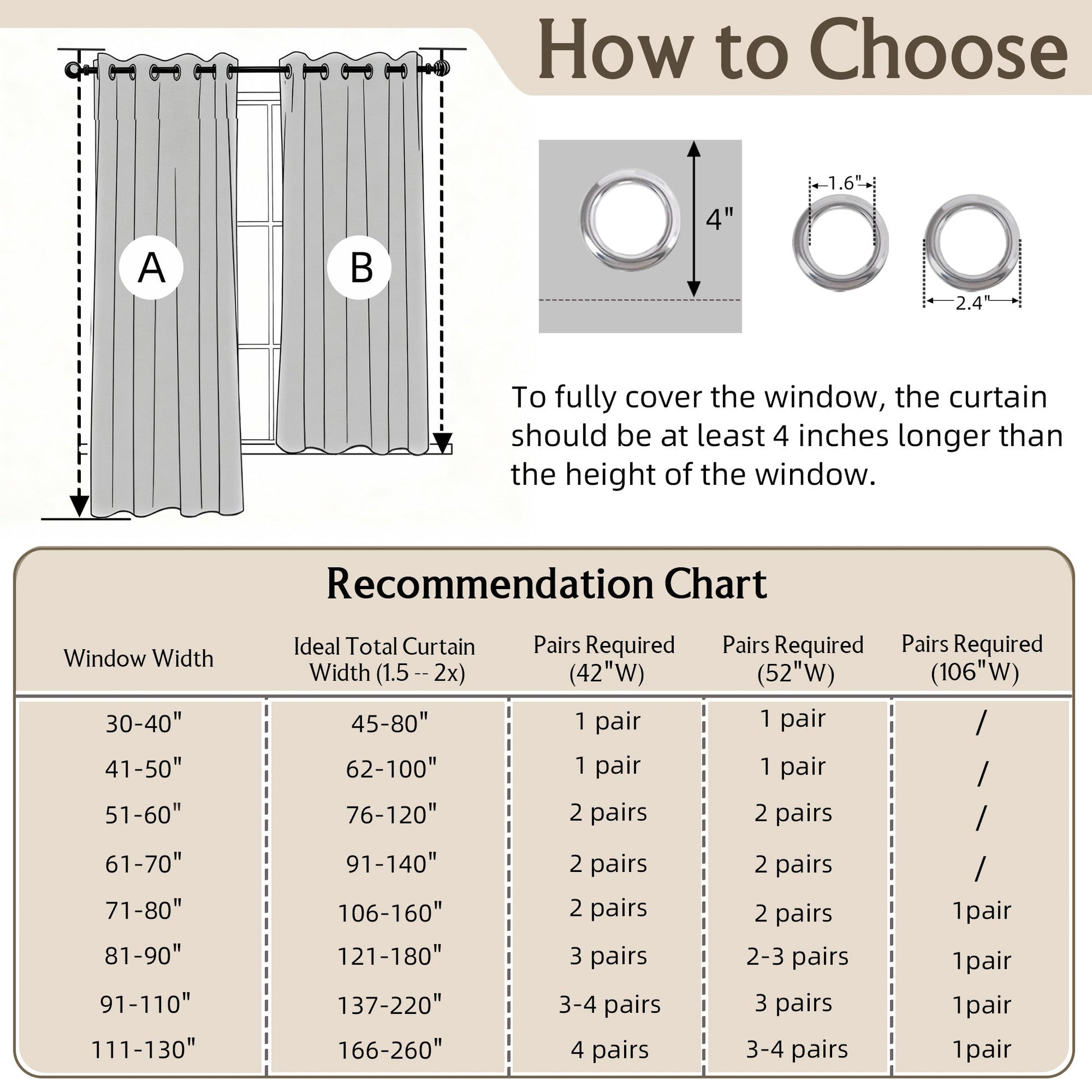 Blackout Curtains - Belmar Grommet Panel 2 Panels