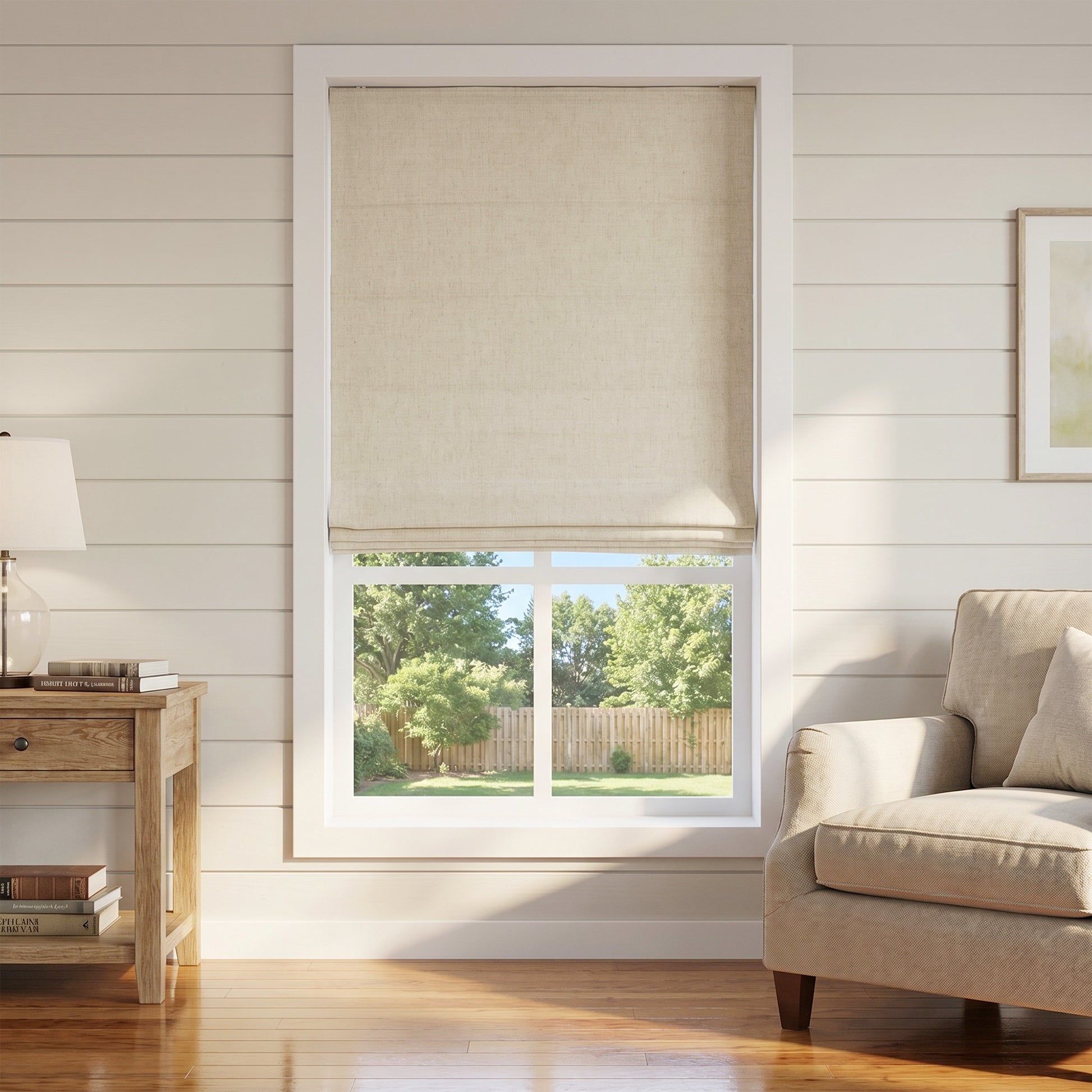 Linen Allure Roman Shade