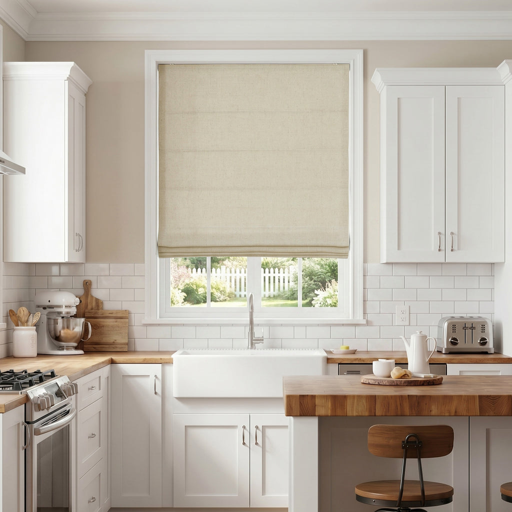 Linen Allure Roman Shade