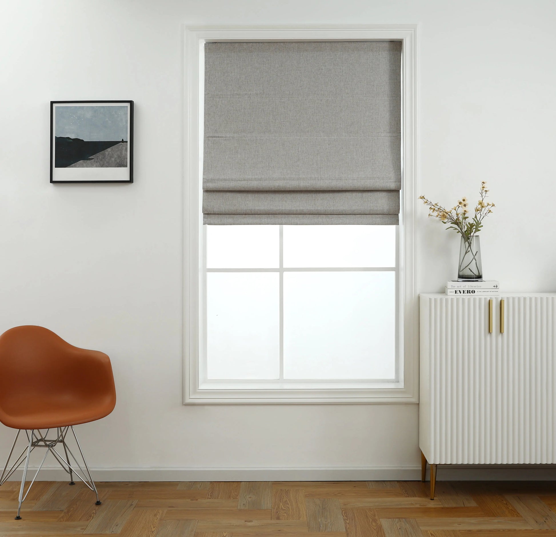 Belgian Cordless Blackout Roman Shade Shadisfy