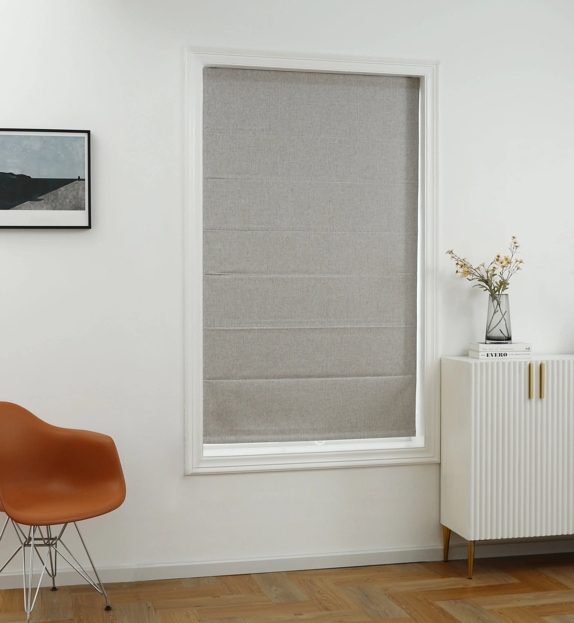 Belgian Cordless Blackout Roman Shade Shadisfy