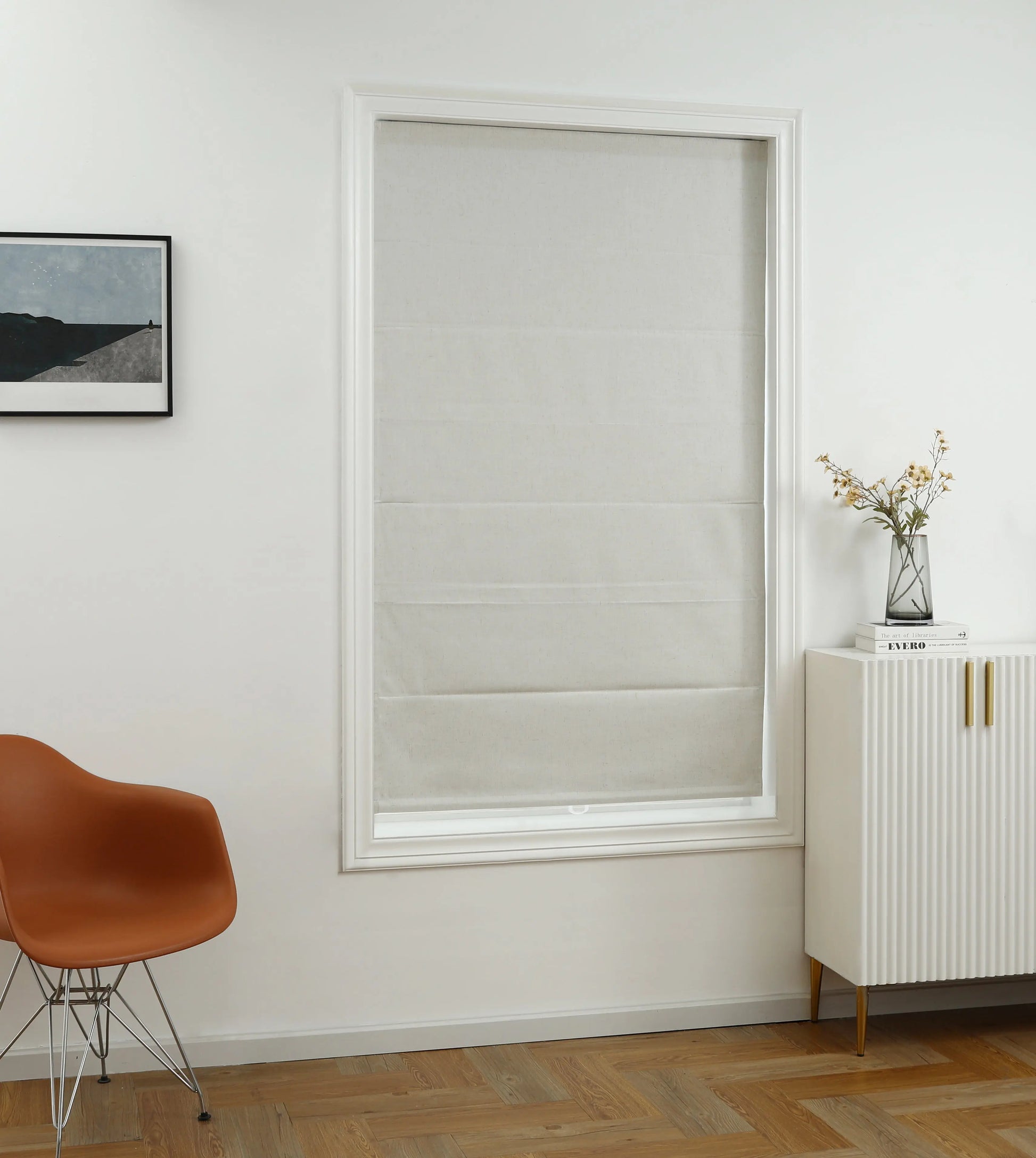Belgian Cordless Blackout Roman Shade Shadisfy