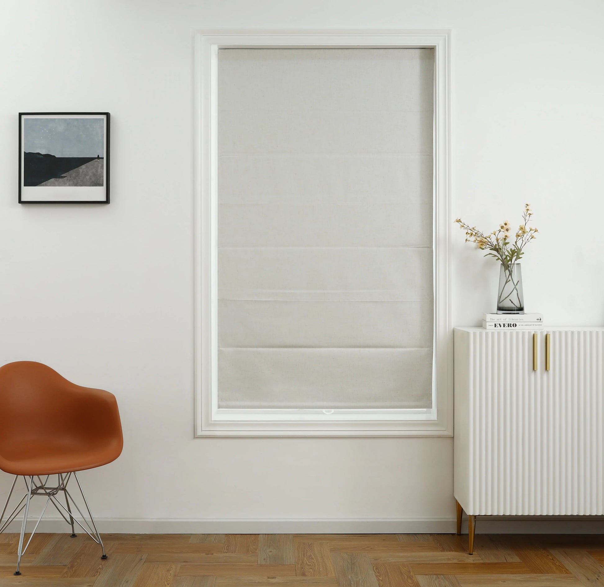 Belgian Cordless Blackout Roman Shade Shadisfy
