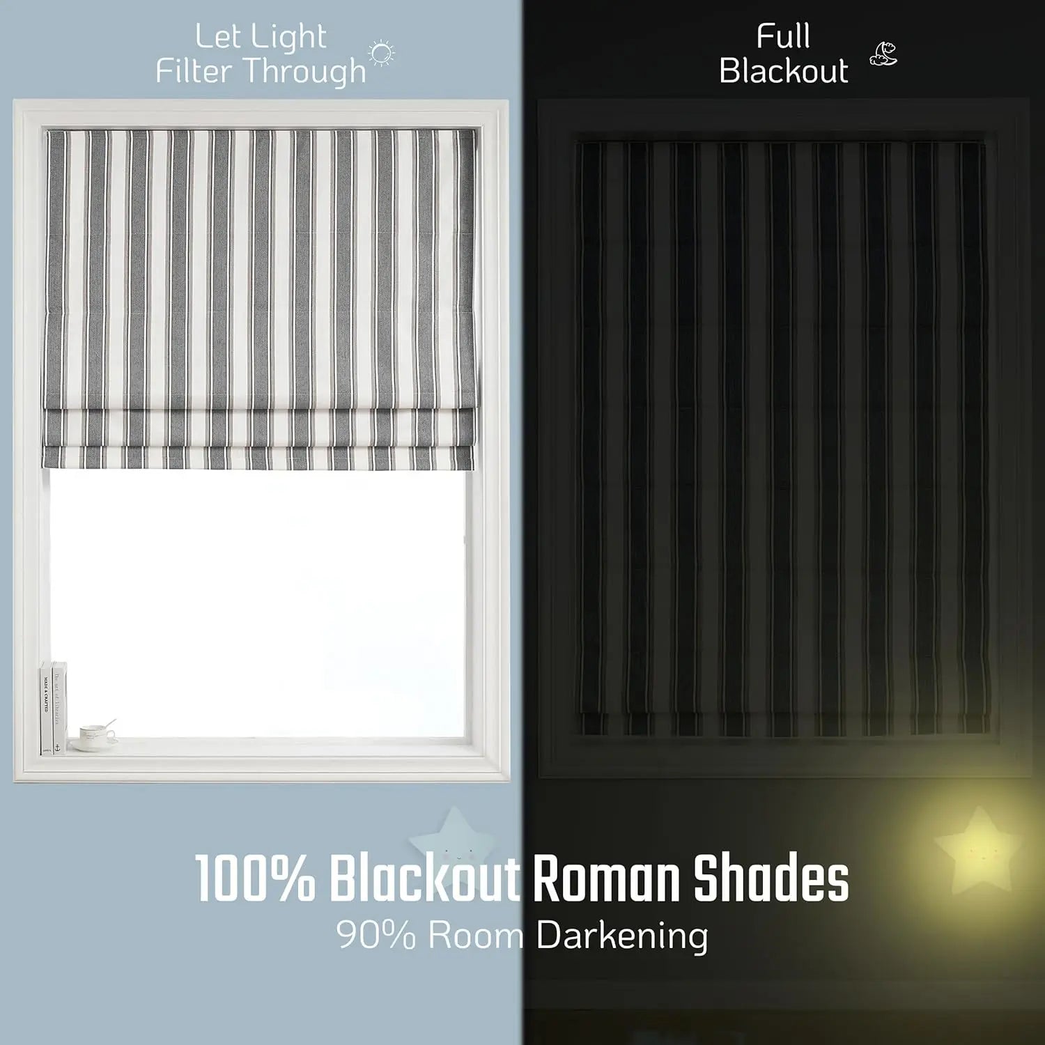 Brighton Cordless Roman Shade Shadisfy