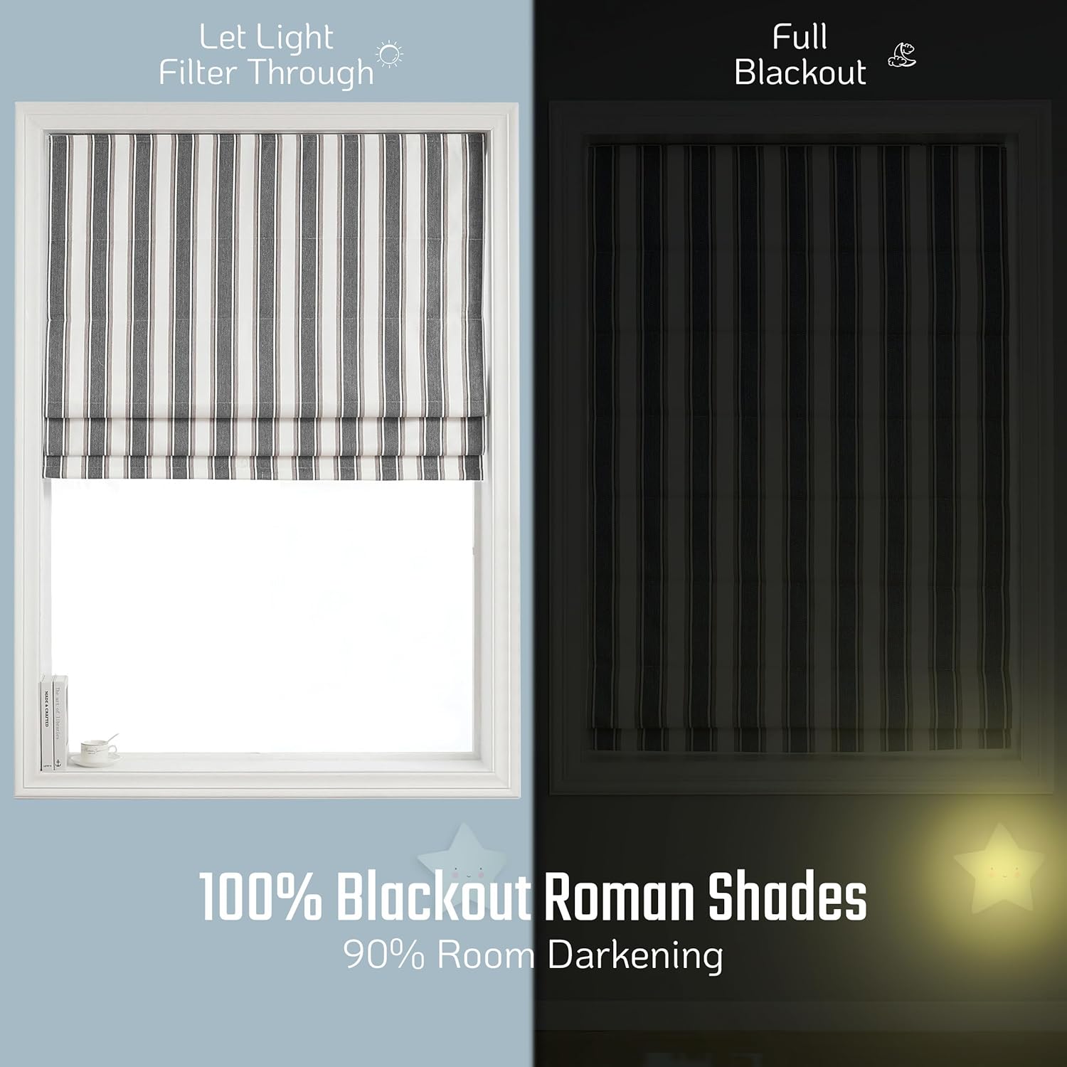 Brighton Cordless Roman Shade