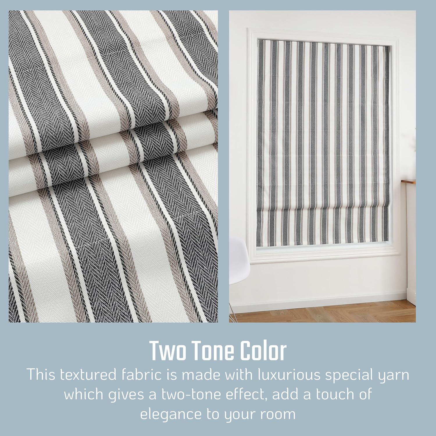 Brighton Cordless Roman Shade