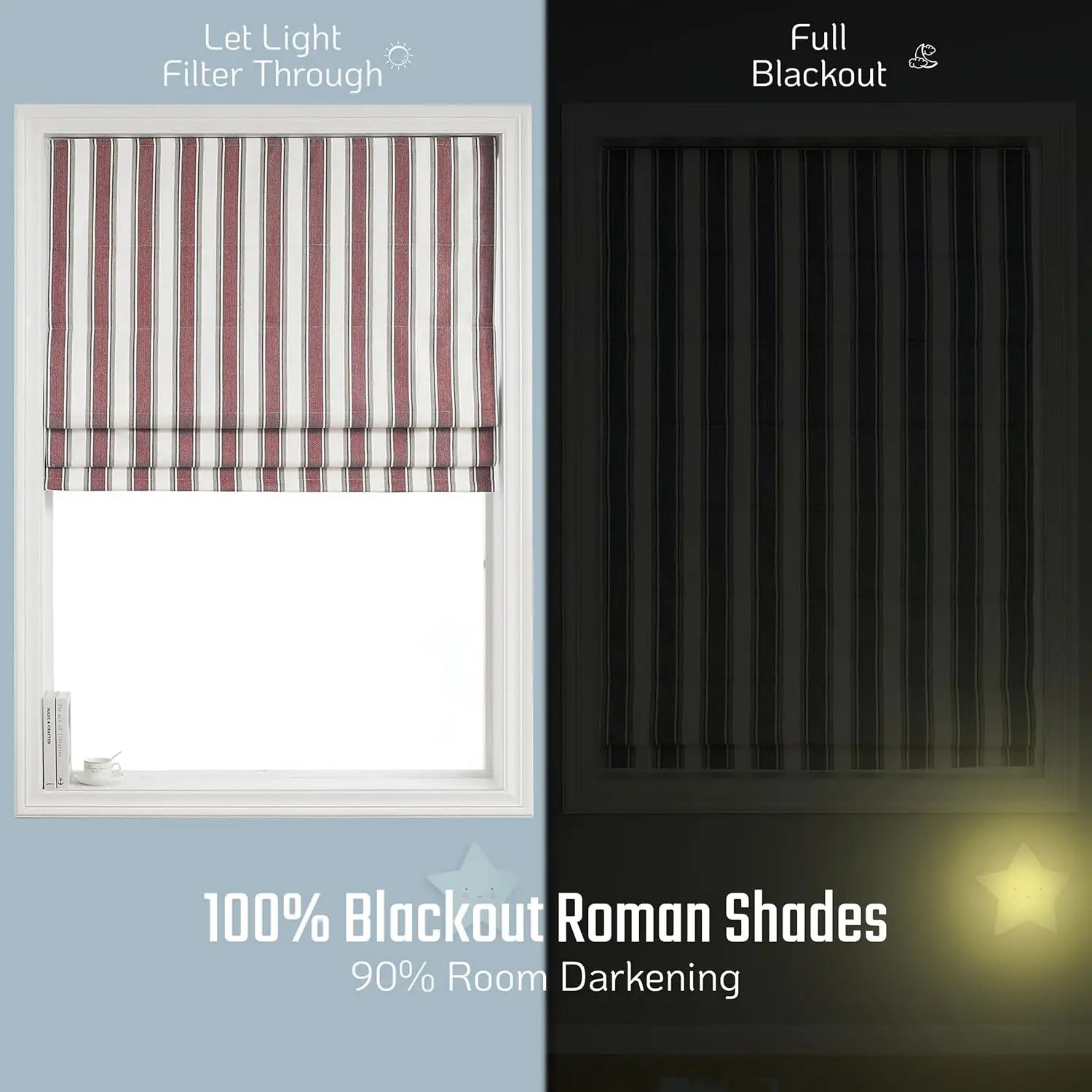 Brighton Cordless Roman Shade Shadisfy