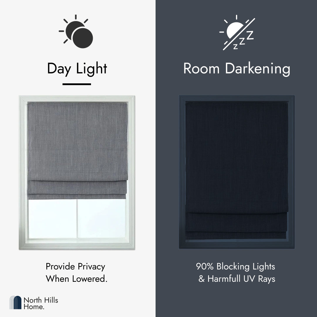 Roman shades - Polyester Seneca Roman Shade