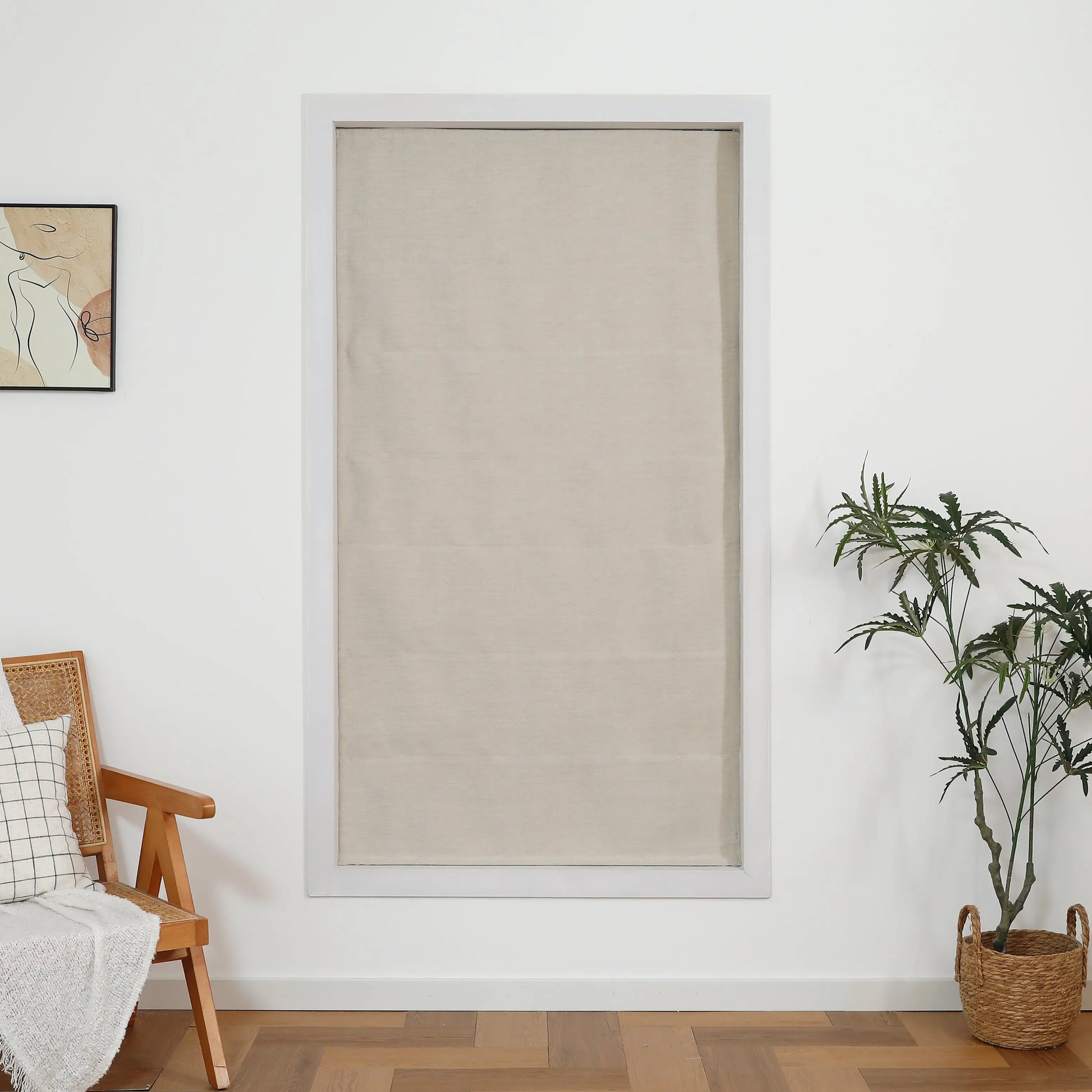 Lancaster Cordless Blackout Roman Shade Shadisfy